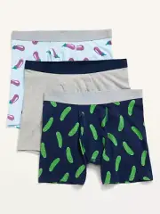 NWT Old Navy Soft-Washed Built-In Flex Boxer Briefs 3-Pack Veggies Men Medium