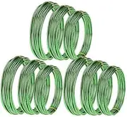 9 Rolls Bonsai Wires Anodized Aluminum Bonsai Training Wire with 3 Sizes (1.0 Mm,1.5 Mm,2.0 Mm),Total 147 Feet (Black) (Color : Green)