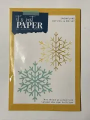 It's Just Paper By Justine Hovey, Snowflake, Hot Foil & Die Set