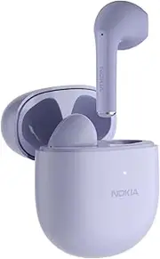 [Nokia] Essential Wireless Earbuds, Bluetooth 5.1, Fully Wireless Earbuds, ENC Noise Reduction, Hands-Free Calling, Left/Right Separated, Up to 25 Hours of Music Playback, Lightweight (Purple)