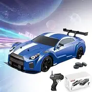 SlideStorm - The VaporStorm, Vapor Slide RC Drift Car, 1/16 Mini Drift Car, DIY Detachable Racing Remote Control Car with Spray Function, Tabletop Drift RC Car with Light ＆ 2.4G Remote Control (Blue)