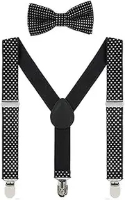 [SIFANGPING] SIFANGPIGN Child Braces Adjustable Dot Pattern Suitable for Many Types of Pants