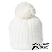 在飛比找蝦皮購物優惠-【PolarStar】女素色保暖帽『白』P21604 毛球帽