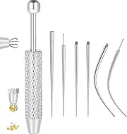 [BACUTHY] Piercing Taper Ball Grabber Tool for Changing Jewelry -Flat Back Earrings Applicator Tool,Body Piercing Kit for Ear Nose Lip