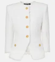 [Balmain] Balmain Tweed jacket L white