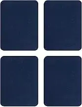 uxcell 4Pcs Iron on Patches for Clothing Repair, Mending Fabric Repair Patch Cotton for Clothes Pants Bags, 5x4 Inch Navy Blue