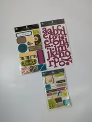 Making Memories Funky Vintage Scrapbooking Junk Journal Ephemera Stickers Lot