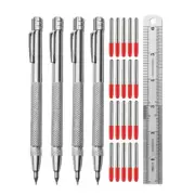 1Set Carbides Pen Scriber Engraving Pen with Tip and 1Ruler for Glass