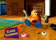 TOY STORY SERIES 1, 1995 SKYBOX PIXAR, TRADING CARD # 40, CLASS CLOWNS