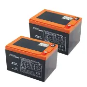 2x 12V 6-DZM-15 6DZM15 Battery Replace 6DZM12 6-DZM-12 ATV Go Kart Moped 24V