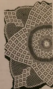 7311 SPIDER WEB DESIRN SQ DOILY-TABLECLOTH Pattern to Crochet (Repro) 22-68 IN