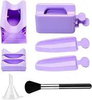 Nail Tray - Portable Double Layer Powder Tray,Glitter Saver Container Holder, Women Hand Tools, Nail Tech Must Haves for Hand Care
