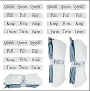 12Pcs Bed Sheet Organizer Bands, Elastic Polyester Bedding Sheet Straps for Closet, Space Saving Closet Organization Sheet Straps, Portable Bedsheets Bands for Foldable Bedsheet Pillow Case (Style-A)