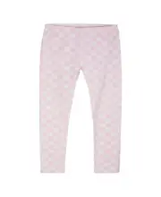 MSRP $16 Epic Threads Toddler Girls Checkered Leggings, Pink Size 4T