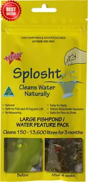 Large Fishpond Water Feature Pack, Dissolvable Sachets, Reduces Algae & Sludge