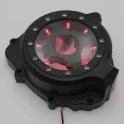 For 2003-2006 Honda CBR 600RR Black w/ Red LED Left Engine Stator Cover