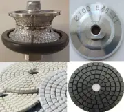 1-1/4" Full Bullnose 35 granite marble travertine concrete polish pad buffer V30
