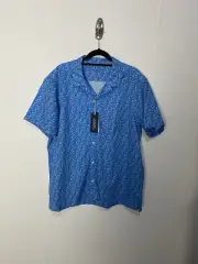 Vineyard Vines Performance Short Sleeve Cabana Men's Fish Pattern Shirt Size XL