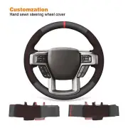 Hand Sewn Alcantara Steering Wheel Cover for Ford F-150 F-250 F-350 F-450 F-550
