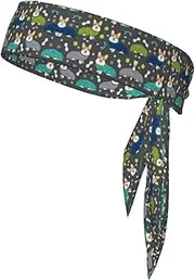 Wearing Clothes Corgi Dogs Sports Strap Double-Sided Headscarf Men's Bow Tie Sports Headscarf Running Yoga Exercise Headband
