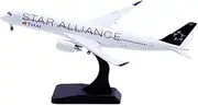 Pre-Built Model Aircraft 16CM for Thai Airways A350-900 HS-THQ Flaps Miniature Aircraft 1:400 Scale Metal Airplane Model with Base Miniature Airplane Model