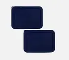 3 Cup Rectangle Silicone Storage Cover Lids Replacement for Pyrex 7210-PC Gla...