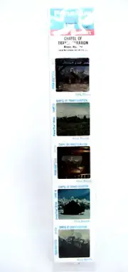 Pana-Vue Travel Slides Chapel of Transfiguration Moose Wyoming Set of 5 NIP