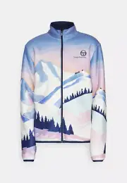 Sergio Tacchini Serrano Borg Fleecejacke Jacke Sherpa Fleece XXL 3XL Stehkragen