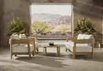 LA SAMANNA 4 Piece Outdoor Lounge Setting