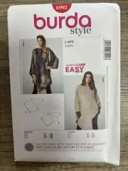 Burda sewing pattern 6992 - cape/ poncho, as new