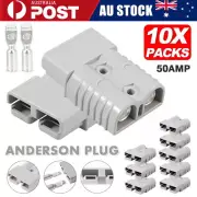 10 x Anderson Style Plug Connectors 50 AMP 6AWG 12-24V DC Power Tool