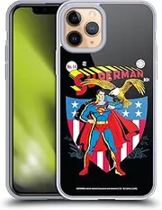 Head Case Designs Officially Licensed Superman DC Comics Number 14 Famous Comic Book Covers Gel Case [Military Grade Protection] Compatible with Apple iPhone 11 Pro