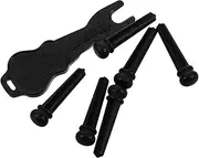 YARNOW 1set Acoustic Guitar Bridge Pins Set with Slotted Ends and Pin Remover for Folk Guitars Guitar Pin Extractor Tool Easy Guitar String Changes and Maintenance