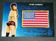 2018 Benchwarmer JAIME HAMMER Hot For Teacher PLEDGE US FLAG Blue Foil/2 PLAYBOY