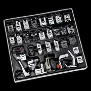 [MZJJ] 32/42/48/52/62/ Sewing Knitting Crochet Domestic Machine Blind Stitch Darning Presser Foot Feet Kit Set for Brother Singer Janom (Color : 62pcs Simple)