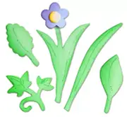 Sizzix Bigz Bouquet Leaves die #658444 Retail $19.99 Cuts fabric, by Eileen Hull