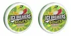 2 x 42g Sugar Free Ice Breakers Watermelon Green Apple Tangerine Sour Hard Candy