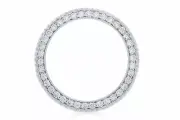 3CT Bead Set Diamond Bezel With Ridges For Rolex Submariner, GMT Master 2 Steel