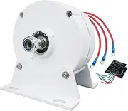 HENGJINGTR 12000W Three Phase 220V To 12V Low RPM Electric Power Generator Free Energy 3 Phase AC Gearless Permanent Magnet Generator for Wind Generator (With Base),220v