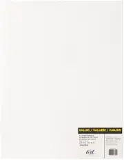 American Crafts Art Supply Basics Panel Pack Canvas 5/Pkg-11"X14" 34006082
