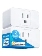 Smart Plug Mini, 15A & Reliable Wi-Fi, Support Apple Homekit, Siri, Alexa, Echo,