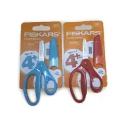 Set of 2 - Fiskars Kid Scissors -5" Stainless Steel Blunt-Tip Ages 4+ w/ Sheath