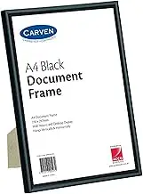 CARVEN QFWDBLKA4 Document Frame, Black A4