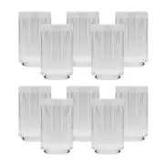 12PK Porto Ellis Glass Tumbler Cup/Holder Bath Organiser Container 12x7cm Clear