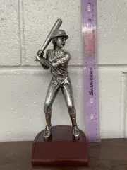 Softball Batter Resin Trophy