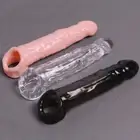 Penis Sleeve Male Delay Premature Ejaculation Cock Ring Girth Enhancer Erection