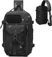 [Generic] Cosmos Explorer Sling Bag, Anti Theft Tactical Sling Backpack, Waterproof Crossbody Shoulder for Outdoor Hiking