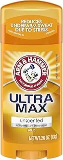Arm & Hammer Ultra Max Advanced Anti-Perspirant & Deodorant, Invisible Solid, Unscented, 80ml (73.7 G) (Pack Of 6)