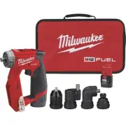 Milwaukee M12 FUEL Installation Drill/Driver Kit, 2 Batteries, 300 In./Lbs.