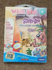 VTECH WHIZ KID learning system SCOOBY-DOO Lost Island Adv K reading science Math
